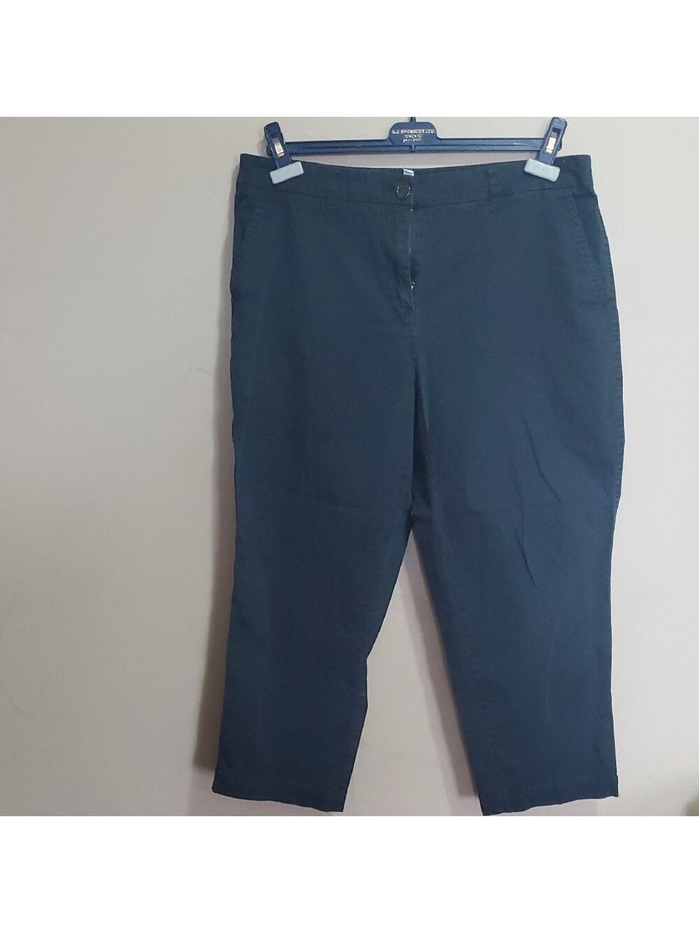 Tradition Country Collection Dark Navy Blue Cropped Pants Size 14p
